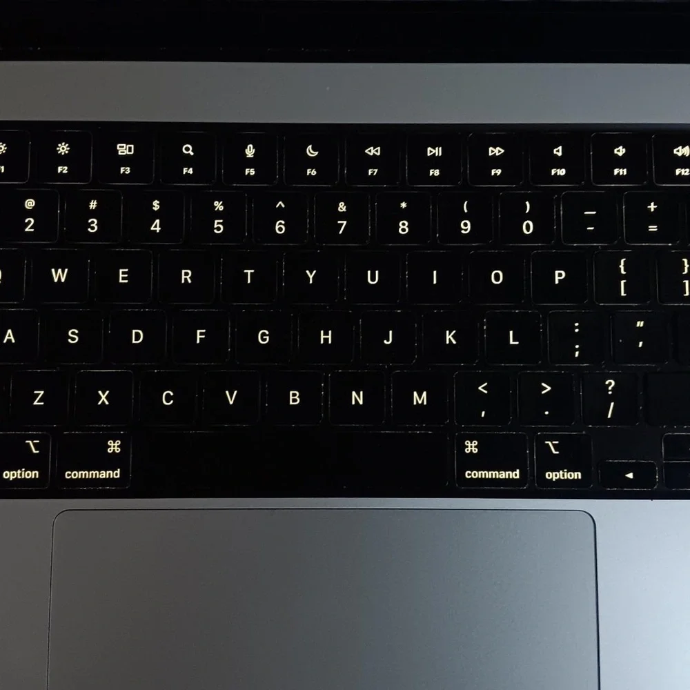 Apple MacBook with Silver Chassis and Black Keyboard